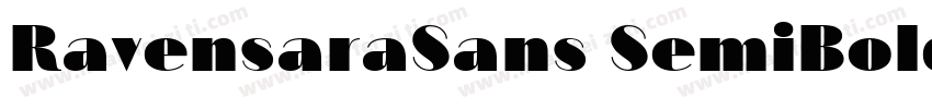 RavensaraSans SemiBold字体转换